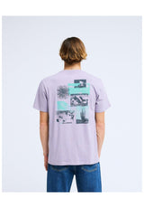 Billabong Montage T-Shirt purpleash – Front view