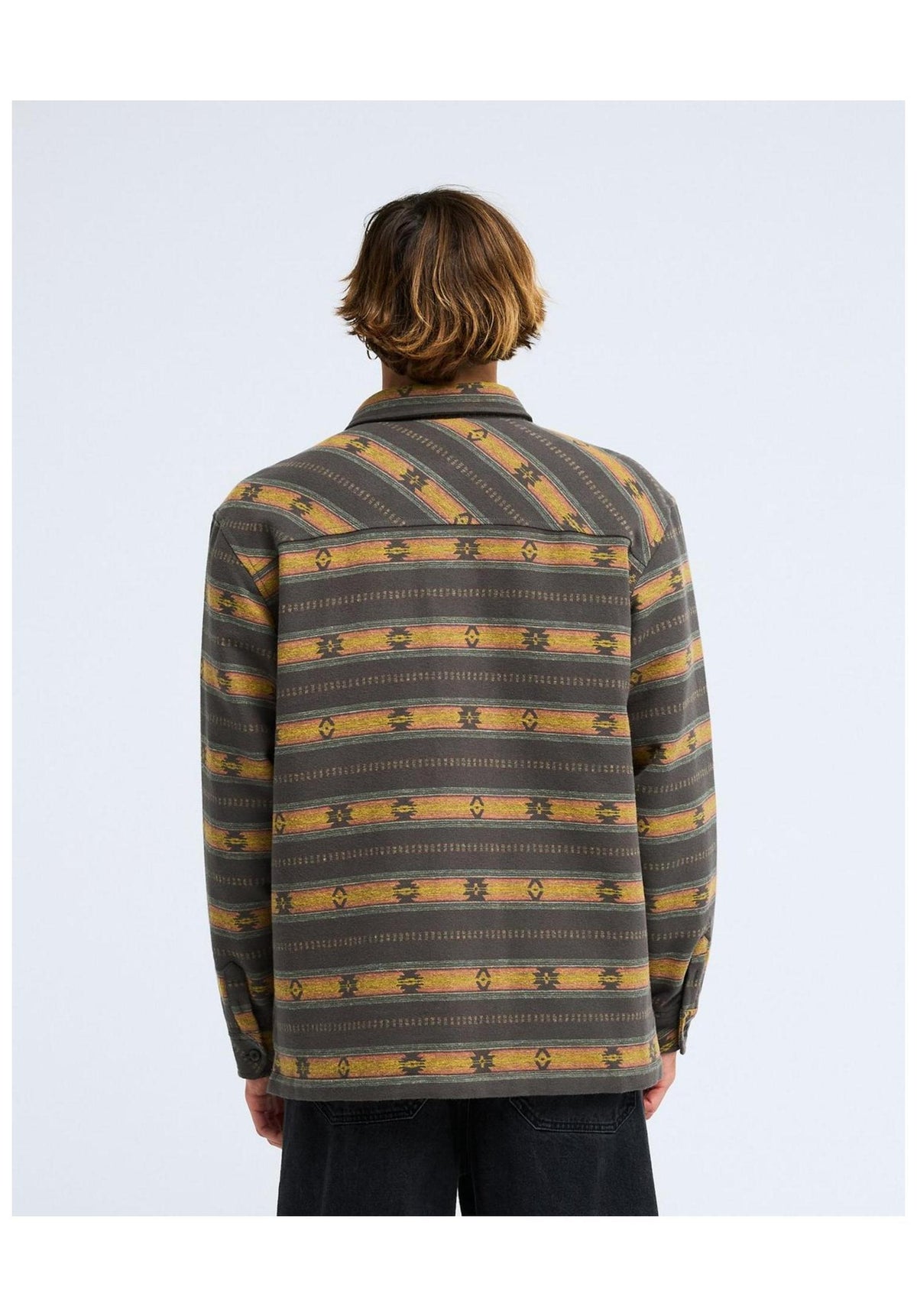 Billabong Offshore Lined Overshirt Shirt-Longsleeve raven – Back view