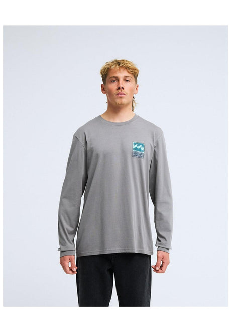 Billabong Stamp Maglietta a maniche lunghe pewter – Vista posteriore
