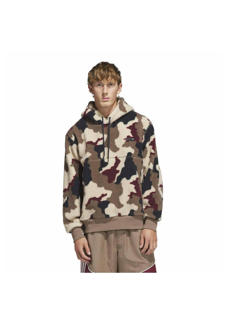 adidas-skateboarding FS+ High Pile Hoodie khaki – Front view