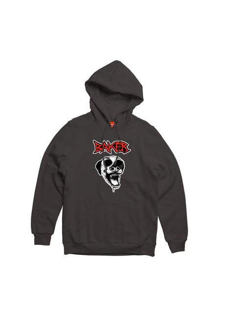 Baker Bark Hoodie-sweater charcoal – Vooraanzicht