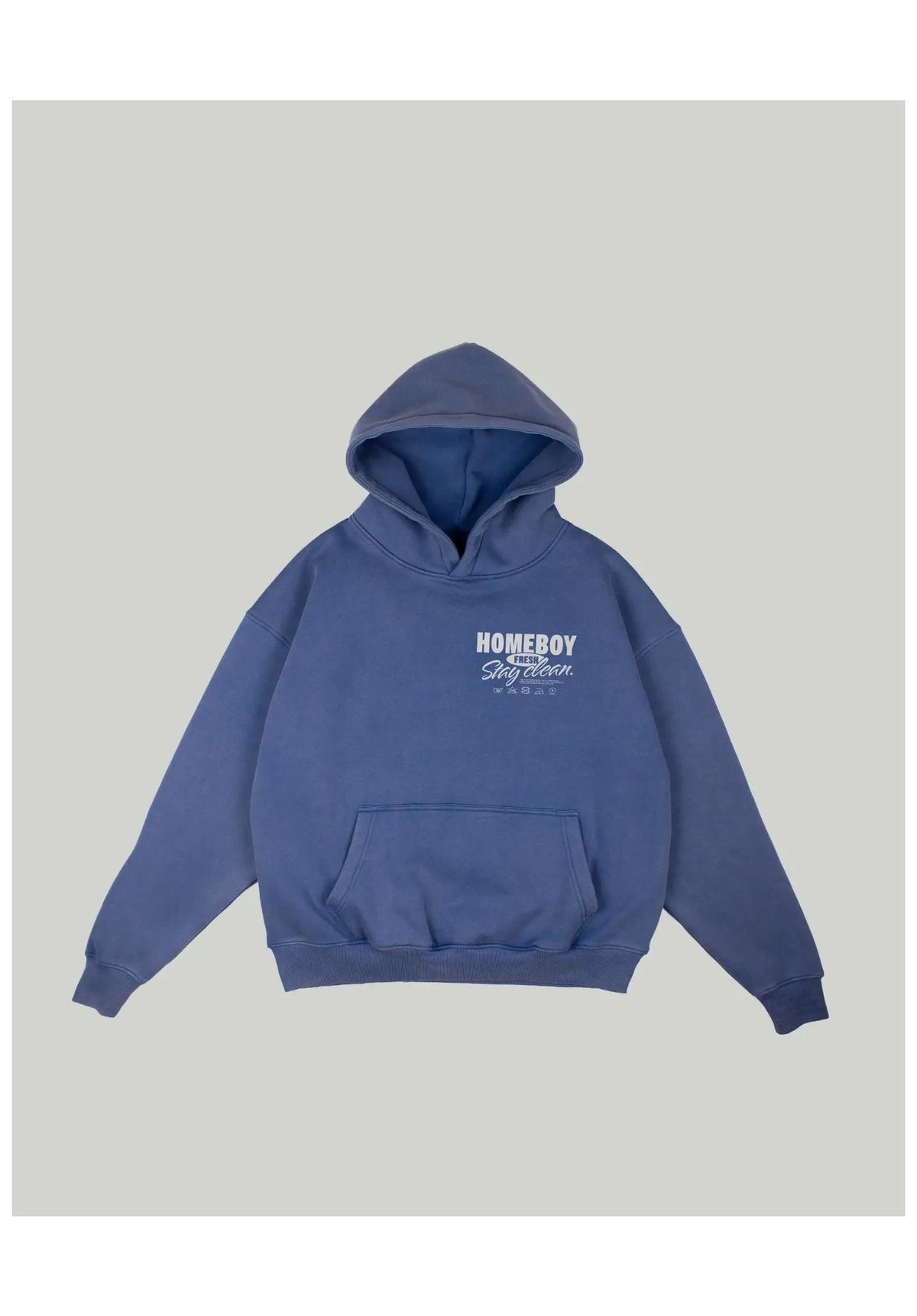 Homeboy Stay Clean Hoodie navy – Back view