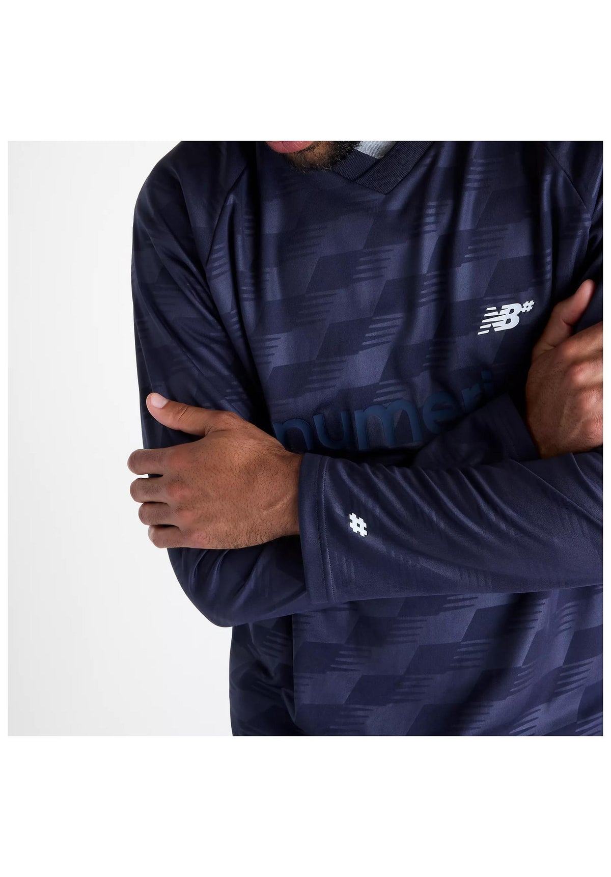 New Balance Numeric Long Sleeve Team Jersey Longsleeve night – Top view