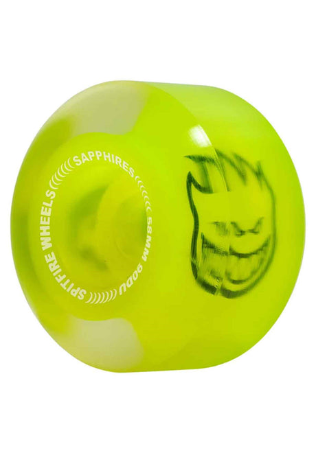 Spitfire Sapphire Soft Cruiser 90A Wheel neon-yellow – Front view