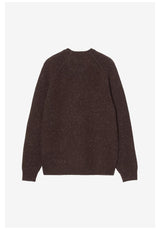 Carhartt WIP Anglistic Sweater Sweater speckled-tobacco – Back view