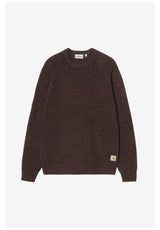 Carhartt WIP Anglistic Sweater Sweater speckled-tobacco – Front view