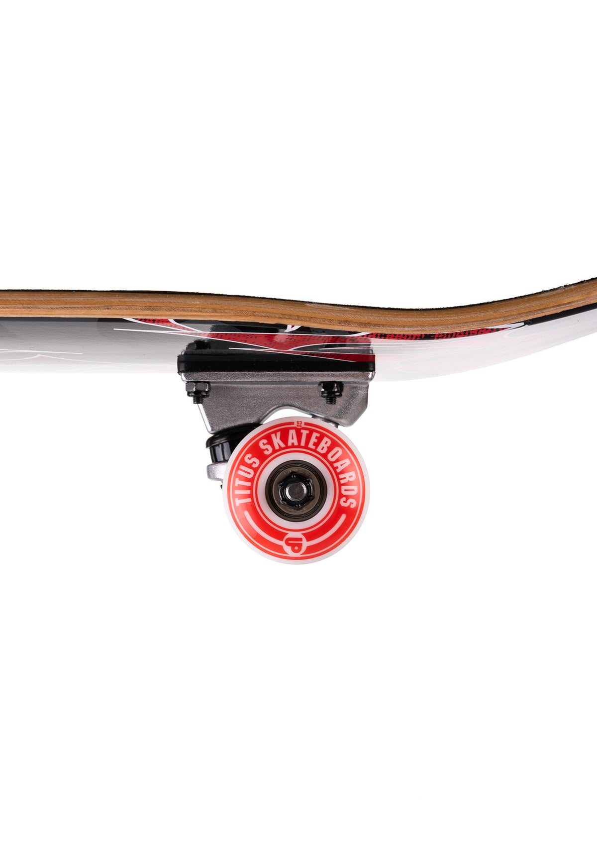 TITUS Triple Classic Logo Mini Skateboard completo black – Vista dall'alto