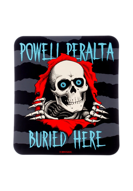 Powell-Peralta Buried Here Dealer Sticker diverser Artikel no color – Vooraanzicht