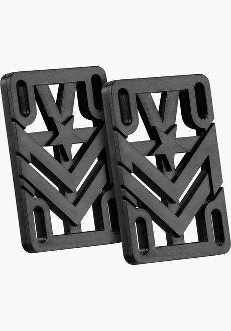 Mini-Logo 1/4' Riser Universal Riser-/shockpad black – Vista frontal
