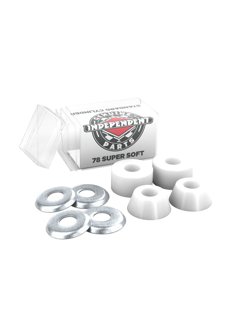 Independent Standard Cylinder Cushions Super Soft 78A 4er Rubbers white – Achteraanzicht