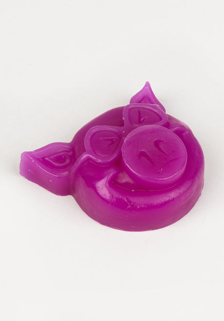 Pig Head-Curb-Wax Skatewax purple – Front view