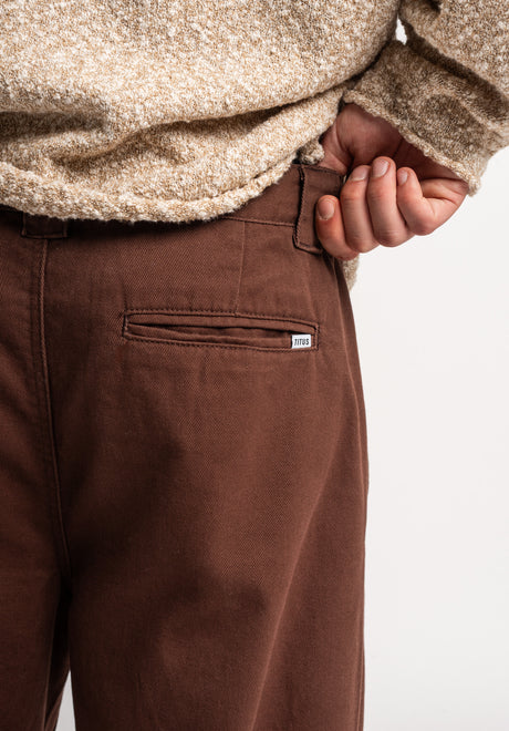 TITUS Regular Chino Pantalón chino darkbrowndenim-washed – Vista de detalle 2