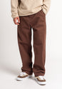 Regular Chino darkbrowndenim-washed Vorderansicht