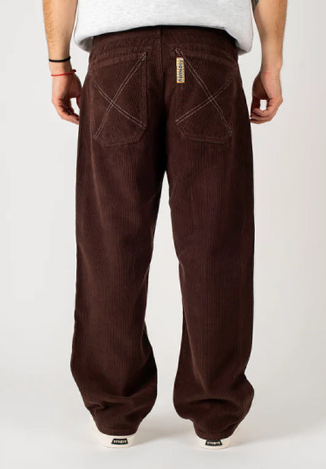 Homeboy X-tra Baggy Cord Chino- / Cloth pants jamesbrown – Back view