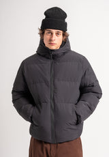 Puffer black Rueckenansicht