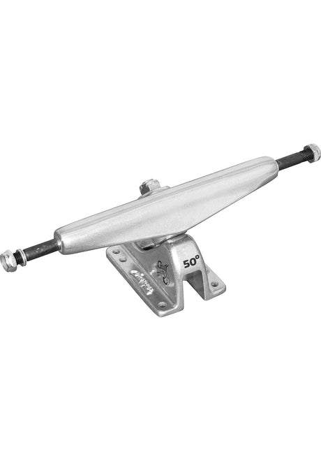 Gullwing 9.0-Charger Truck longboard silver-silver – Vista frontale