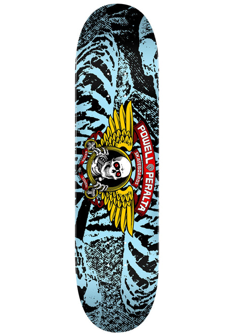 Powell-Peralta Winged Ripper Birch Mini Deck black-lightblue – Set forfra