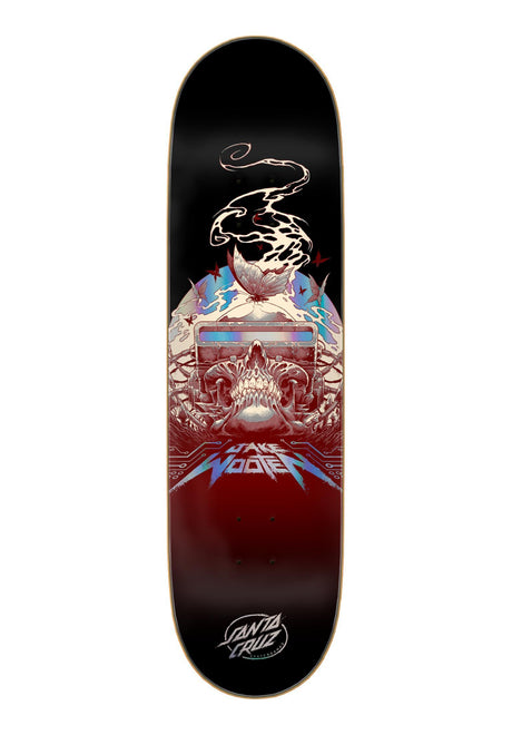 Santa-Cruz Wooten Cyber VX Tavola black-red – Vista frontale