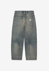Brandon Pant bluewornusedwash Rueckenansicht
