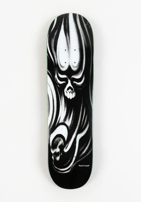 Polar Skate Co Grund Skulls Deck black – Front view