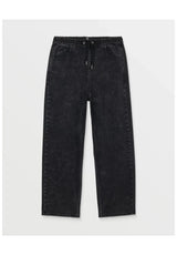 Volcom Freazy Loose EW Denim Kids Jeans blackityblack – Vista frontal