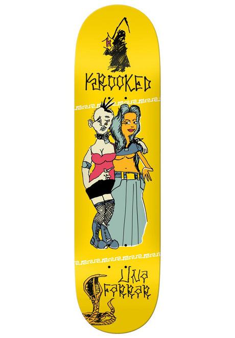 Krooked Farrar Punx True Fit Planche yellow – Vue de face