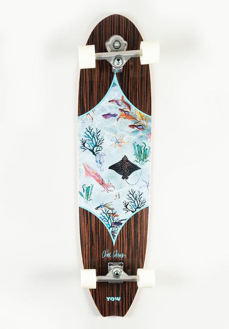 Calmon 41 Signature Series Surfskate black Vorderansicht