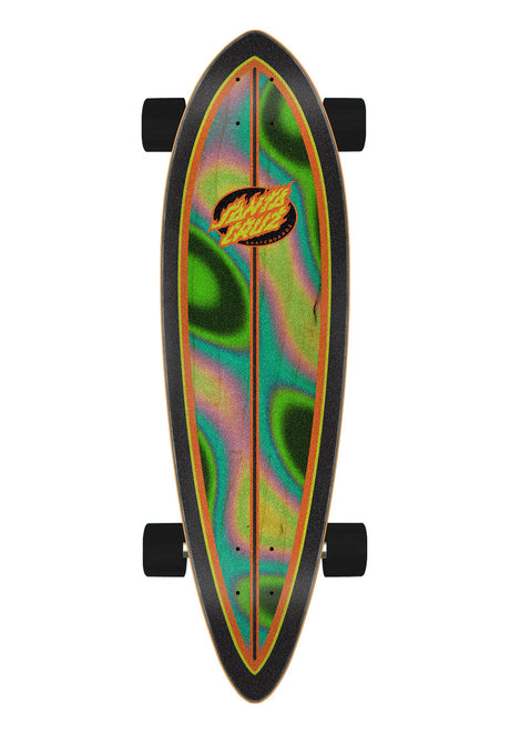 Oval Flame Lava Dot Pintail multicolored Rueckenansicht