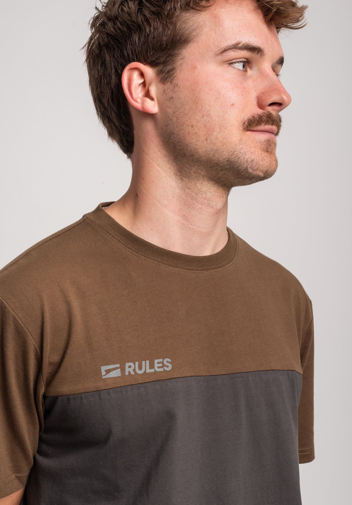 Rules Asper T-shirt leadgrey-olive – Vue de détail 1