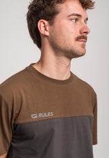 Rules Asper T-shirt leadgrey-olive – Vue de détail 1