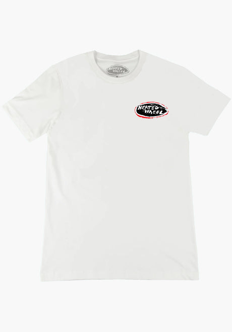 The Heated Wheel Oval T-shirt white – Vue de détail 1