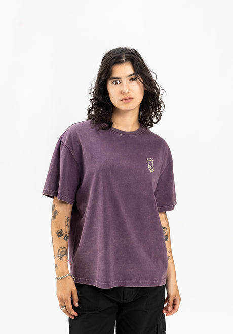 TITUS Milva T-Shirt plumfaded – Back view