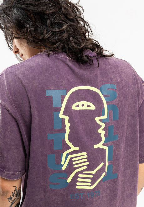 TITUS Milva T-Shirt plumfaded – Front view