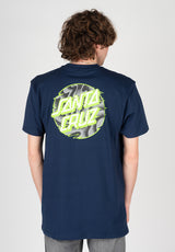 Santa-Cruz Vivid Slick Dot T-Shirt midnightblue – Vista frontal