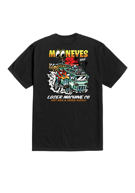 Loser-Machine x Mooneyes Econo-Hauling T-shirt black – Vooraanzicht
