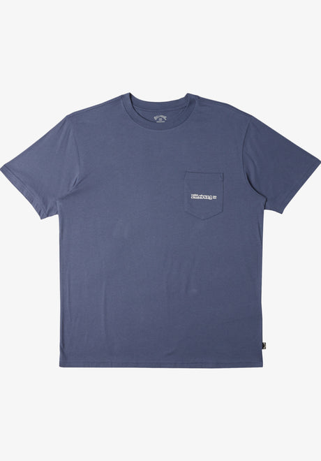 Billabong Funghi Pocket T-Shirt slateblue – Vista posteriore