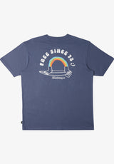 Billabong Funghi Pocket T-Shirt slateblue – Front view