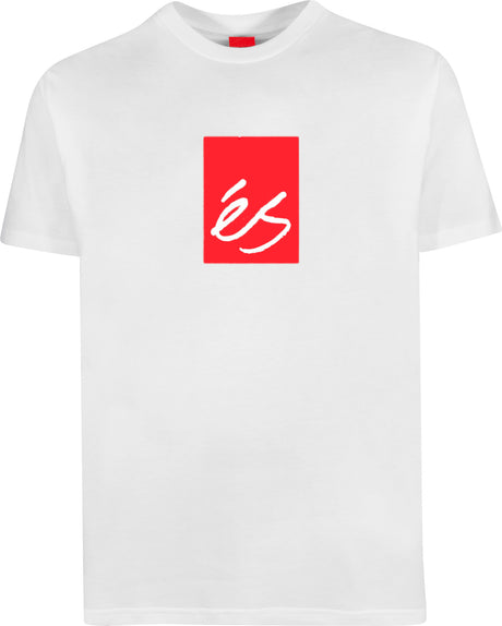 éS Main Block T-Shirt white – Vooraanzicht
