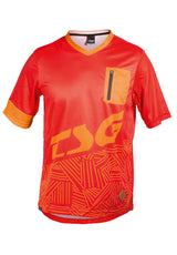 TSG SP3 Jersey T-shirt red-acid orange – Vista frontale