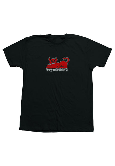Toy-Machine Devil Cat T-Shirt black – Front view