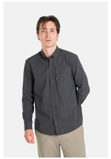 Reell Nordic Shirt-Longsleeve black – Front view