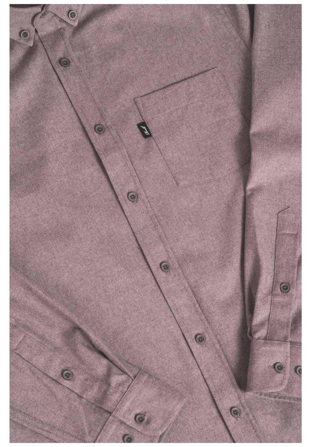Reell Nordic Shirt-Longsleeve lightbrown – Detail view 2