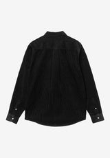 Carhartt WIP Madison Cord Shirt Skjorte-langærmet soot – Set bagfra