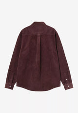 Carhartt WIP Madison Cord Shirt Skjorte-langærmet amarone – Set bagfra