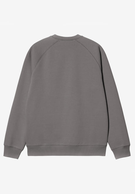Carhartt WIP Chase Sweatshirt porphyry-gold – Achteraanzicht