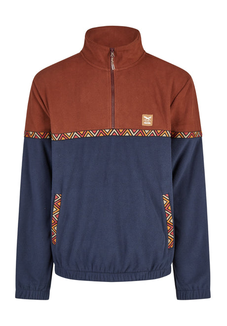iriedaily Monte Noe Troyer Sweatshirt darkrum – Front view
