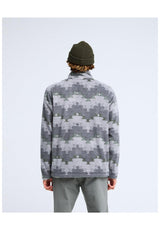 Billabong Boundary Mock Neck Sweatshirt pewter – Back view