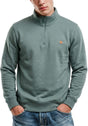 Oakport Quarter Zip stormysea Vorderansicht