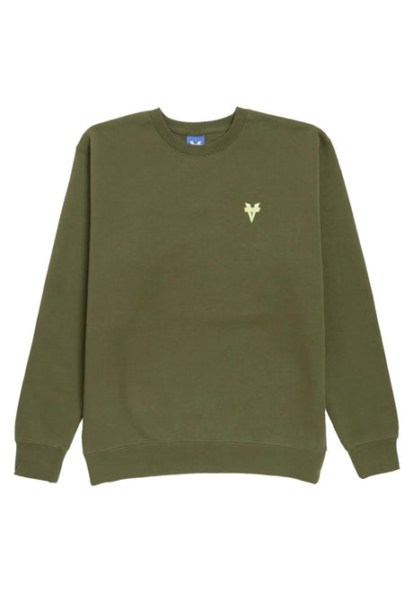 Venture Heritage Embroidered Sweatshirt army – Front view