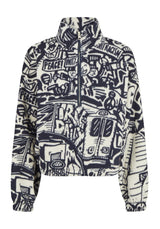 iriedaily Arkta Teddy Troyer Sweatshirt navy-white – Detail view 1
